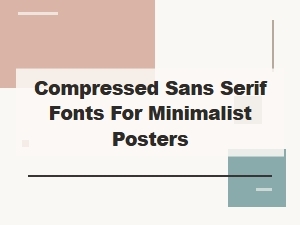 Humanist Sans Fonts for Modern Posters